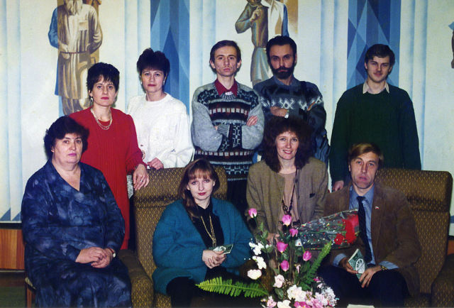 Творческий вечер П. Лагуна В библиотеке г.Донского, 1995 г.